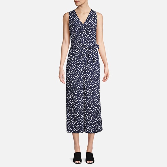 Karl Lagerfeld Pants - Karl Lagerfeld Paris | Polka Dot Wide-Leg Jumpsuit | NWT